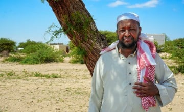 Community leader and farmer Yusuf Ali lives in Juvagalile, a small village in Borama, Awdal region. This is one of the areas Concern has been supporting communities for the past 3 years. Photo: Concern Worldwide