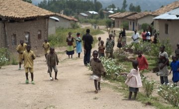 The village of Gafumba, Rwanda, where Concern is implementing the 'Graduation programme' which is helping participants "graduate" out of poverty. Photo: Cheney Orr / Concern Worldwide.