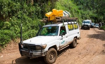 One of Concern Worldwide's vehicles used to implement our programmes, DRC.