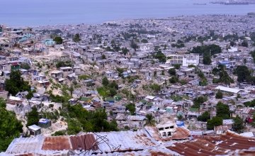 A high shot of Grand Ravine in Port-au-Prince, Haiti, 2014. Photo: Kieran McConville / Concern Worldwide.