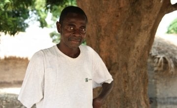  Albert* lost his arm in an attack by militia forces in 2017, after which he and his family fled.