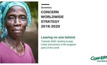 Cover image from Concern Worldwide Strategy 2016-2010.