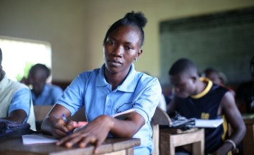 As part of a Concern-supported programme to help families rebuild their livelihoods after Ebola, Kadiatu Conteh (22) was enrolled on a four month vocational training course in electrical installation at the Sierra Leone Opportunity Industrialisation Centr