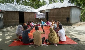 CRAG meeting agenda focuses on nature-based solutions to mitigate flood-related losses and strengthen the community's resilience. Photo: Saikat Mojumder, Concern Worldwide