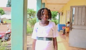 Mary is a nurse at the Concern-supported Kambia Government Hospital. Photo: Darren Vaughan/Concern Worldwide.