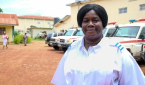 Matron Sai Sama at the Concern-supported Kambia Government Hospital. Photo: Darren Vaughan/Concern Worldwide.jpg
