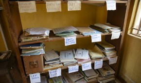 Medical records at a health centre in Sierra Leone. Photo: Kieran McConville/Concern Worldwide.jpg