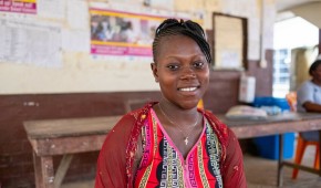 Pregnant mother Mariatu at Mambolo health centre. Photo: Darren Vaughan/Concern Worldwide.jpg