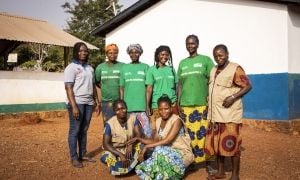 Community health workers at a clinic in Boyali, CAR.