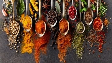 An array of colourful spices
