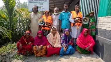 Community alert committee based in Rangpur, Bangladesh. Photo: Gavin Douglas