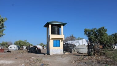 Concern installed water system. New Bandi Community eco-village, Tana River, Kenya. Photo: Charlotte Woellwarth/Concern Worldwide.