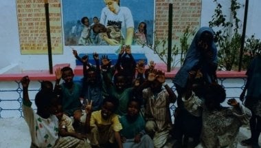 Mural from the people of Somalia to remember Concern aid worker Valerie Placewho was killed in 1993 when she was caught up in gun fire. Photo: Concern Worldwide.