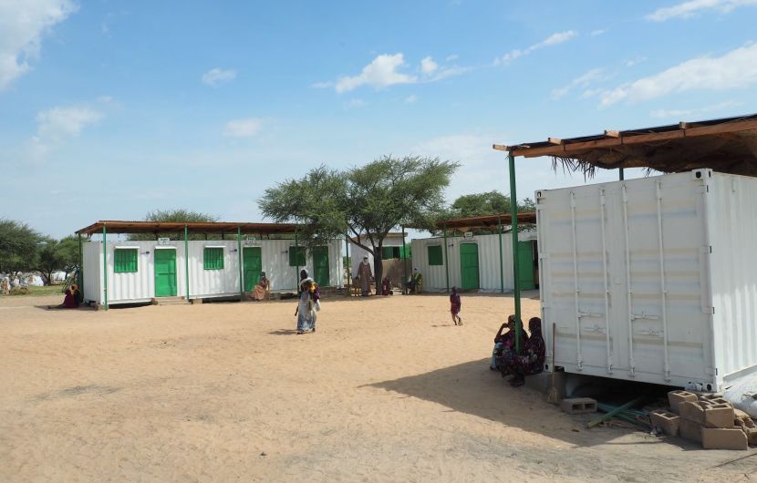 The life-saving health post built using shipping containers and fully equipped in just 3 months by Concern in Chad.