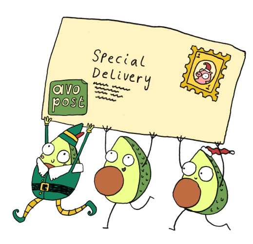 Elfs deliver a Santa letter