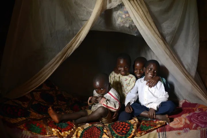 One of the few households with a mosquito net in the bedroom where children, Salomon (3), David (6), Issa (10) and Selemani (13) sleep. Photo: Chris de Bode/Panos Pictures for Concern Worldwide One of the few households with a mosquito net in the bedroom where children, Salomon (3), David (6), Issa (10) and Selemani (13) sleep. Photo: Chris de Bode/Panos Pictures for Concern Worldwide