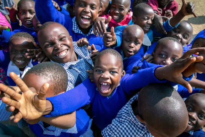 Children from the Gatoto Community School in Kenya. Photo: Gavin Douglas / Concern Worldwide