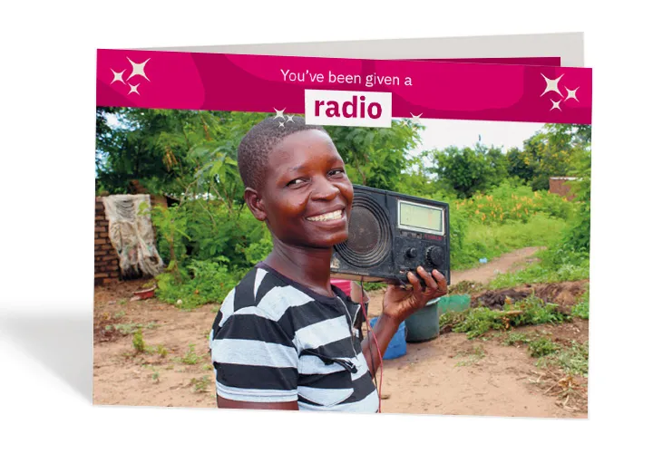 Grace, 26, with her radio at her home in Mlolo, Malawi. Photo: Jason Kennedy / Concern Worldwide Grace, 26, with her radio at her home in Mlolo, Malawi. Photo: Jason Kennedy / Concern Worldwide