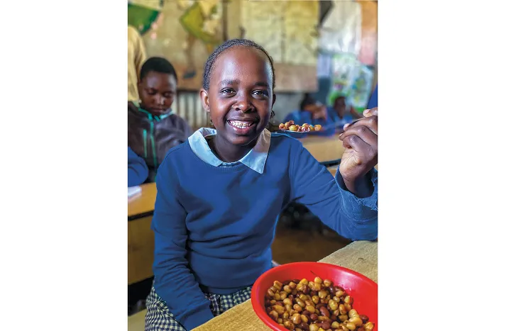 Every student at the Gatoto Community School in Nairobi gets daily breakfast and lunch meals thanks to Concern. Photo: Jennifer Nolan / Concern Worldwide
