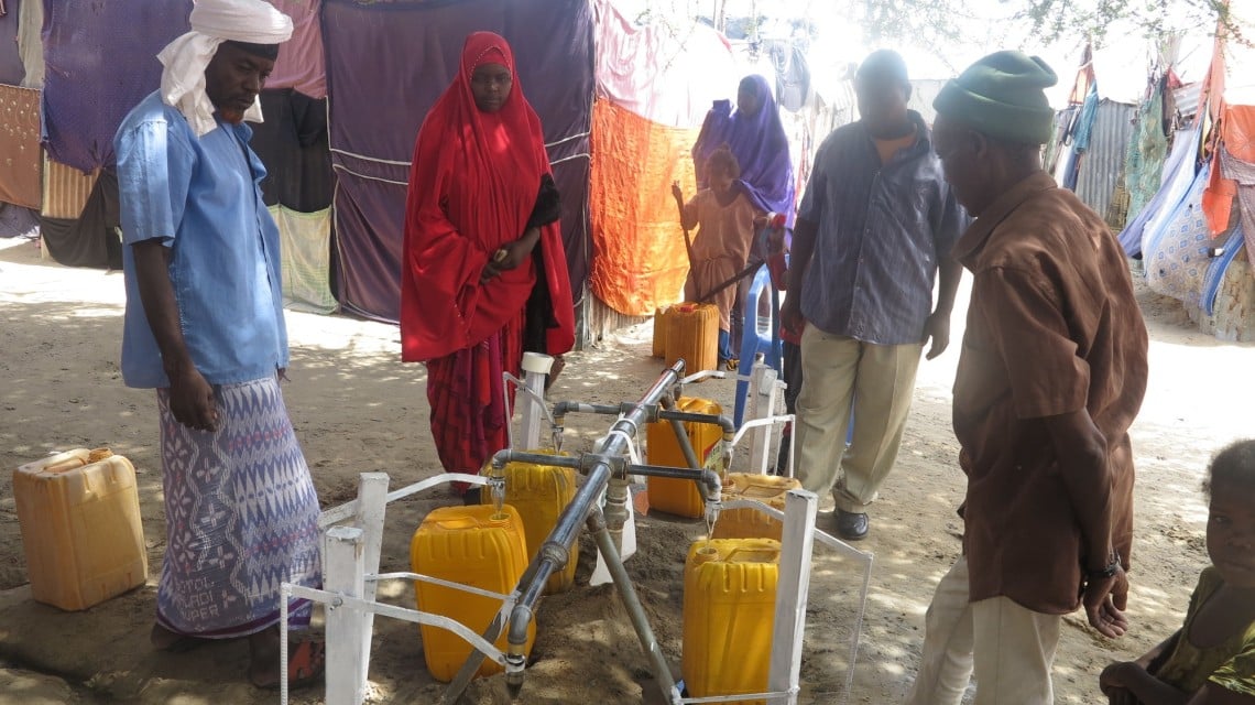 Concern WASH programme participants collecting water in Somalia. Photo: Feysal Abdisalan