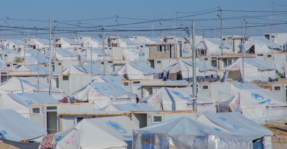 A refugee camp in north-west Iraq. Photo: Gavin Douglas