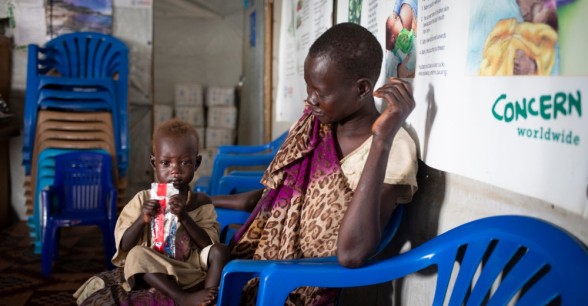 For children who are malnourished right now, therapeutic food is the best way to get them the calories and nutrients they need to recover from malnutrition and build their strength. Photo: Abbie Trayler-Smith / Concern Worldwide