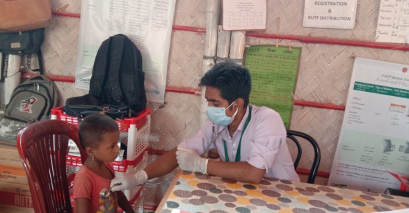 “Seeing news updates definitely worries me, but I am a humanitarian worker, I cannot turn my back from this. It is my regular duty to work for the Rohingya community and help to prevent their children’s suffering from malnutrition.” – Atiqul Islam, Nurse for Concern Worldwide. Photo: Poresh Chandra Ray