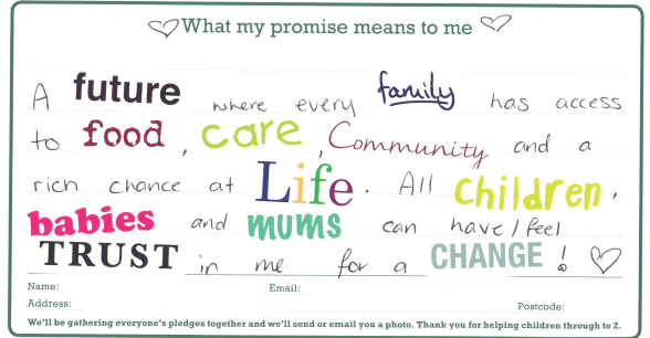 Through to 2 Pledge Cards