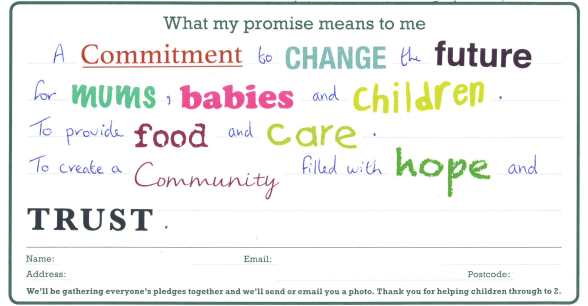 Through to 2 Pledge Cards