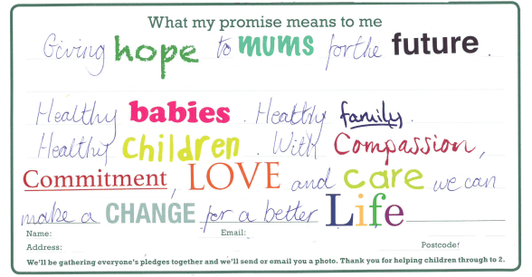 Through to 2 Pledge Cards