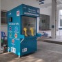 The coronavirus sample booth in Bangladesh. 