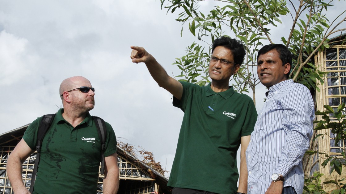 A.K.M. Musha (centre) in Bangladesh