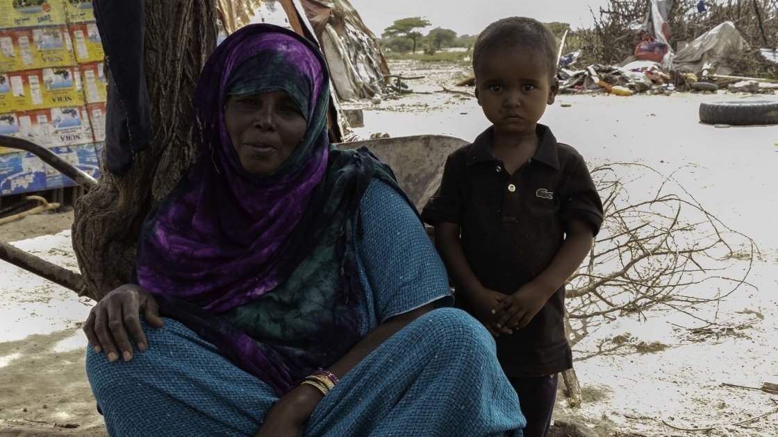 Roda Osman with her son Oman. Photo: Eamon Timmins/Concern Worldwide