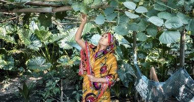 Woman farming in Bangladesh 