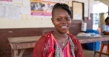Pregnant mother Mariatu at Mambolo health centre. Photo: Darren Vaughan/Concern Worldwide.jpg