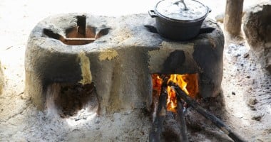 An eco-stove being used in Buchanan, Liberia. Photo: Concern Worldwide.