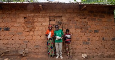 Dionise and Rose have transformed their lives following the Green Graduation Programme raising rabbits and a pig, farming cassava and beans using homemade manure, and selling some of their produce at local markets. Photo: Eugene Ikua/Concern Worldwide.