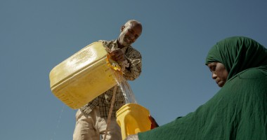 Hafsa lives in Tuli district in Borama with her husband and 9 children. “When we first came here, water was the biggest struggle. We didn’t have clean water, and access was very difficult. We would walk almost five hours to fetch it." Photo: Adnan Mohamed/Concern Worldwide.