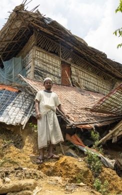 Shelter damaged in cyclone