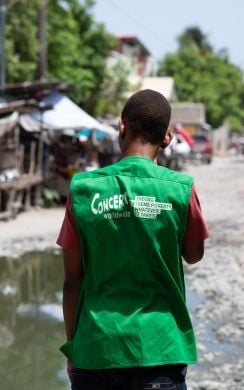 Concern staff in Haiti 