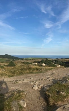 View from Slieve Binnian. The Mournes Seven Sevens Challenge