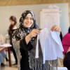 Lama* is a Syrian refugee living in the north of Lebanon with her three children. In recent months, Lama has been attending embroidery classes with fellow refugees. Not only does she find it a fun pastime, but she hopes it might lead to a profession for her. Photo: Jason Kennedy