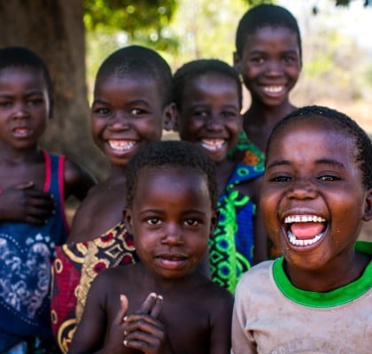 Children laughing and playing in Malawi. Photo Jennifer Nolan / Concern Worldwide. 