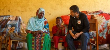 Marina Samuel Hajjarah, South Sudanese woman forced to return to her place of origin. Photo: ICRC