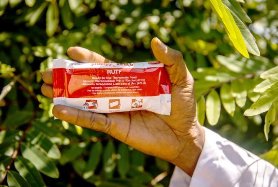 Treatment consists of ‘plumpy nut’ emergency food, intended to promote rapid weight gain and keeping the health of malnourished children from degenerating further.