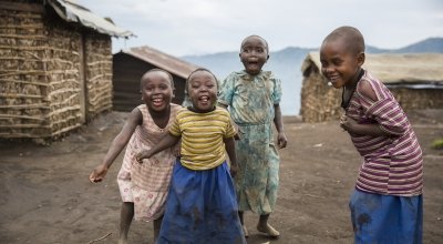 Children playing in Katale, North Kivu, DRC. Photo: Kieran McConville / Concern Worldwide