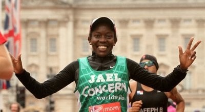 Jael running the London Marathon for Concern