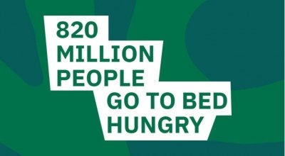 How many people hungry worldwide in 2018