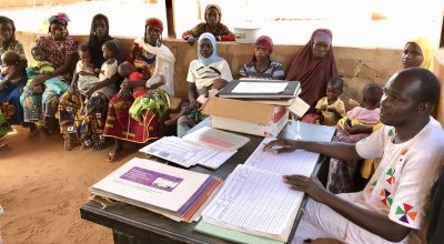 This health centre in Tahoua, Niger, which serves over 50 rural villages, has been using the CMAM Surge approach since 2016 to help respond to increases in their malnutrition caseloads. Photo: Darren Vaughan / Concern Worldwide.