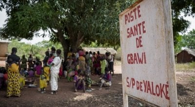 Health clinic in the Central African Republic, 2019. Photo: Darren Vaughan / Chris de Bode